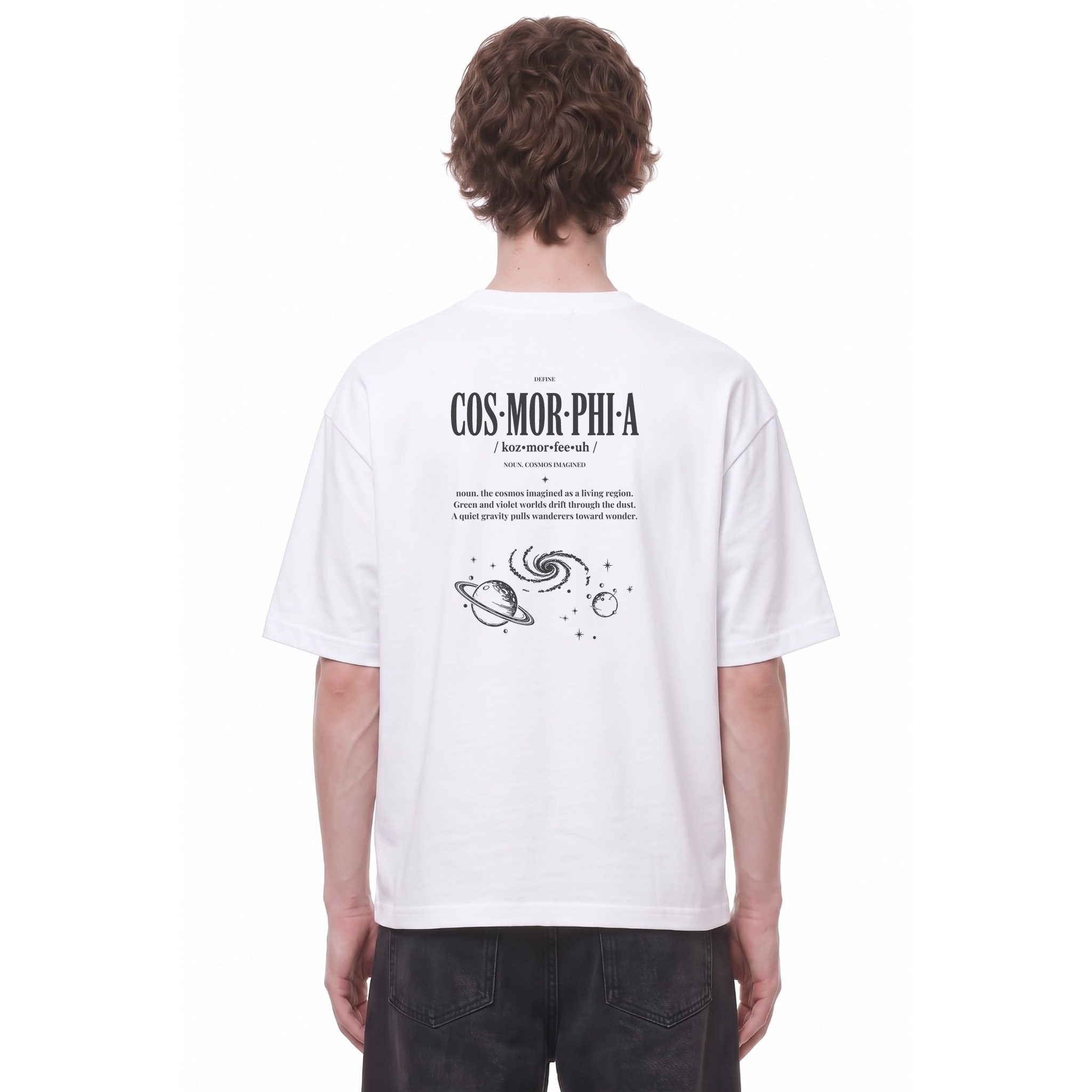 Void Dark Command Cosmorphia Tee — Back · White