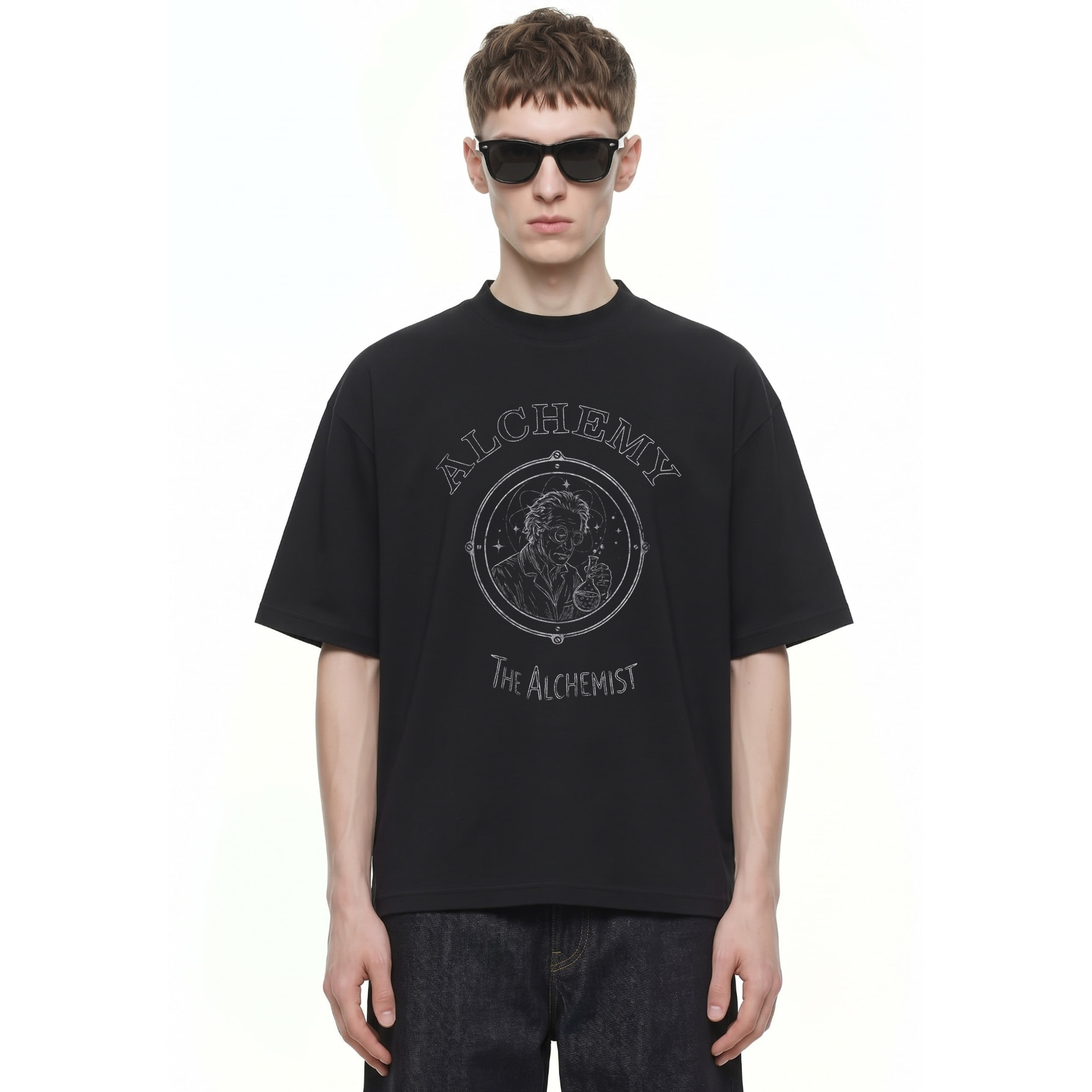 California Street Skater Graphic Tee — Cover · Black