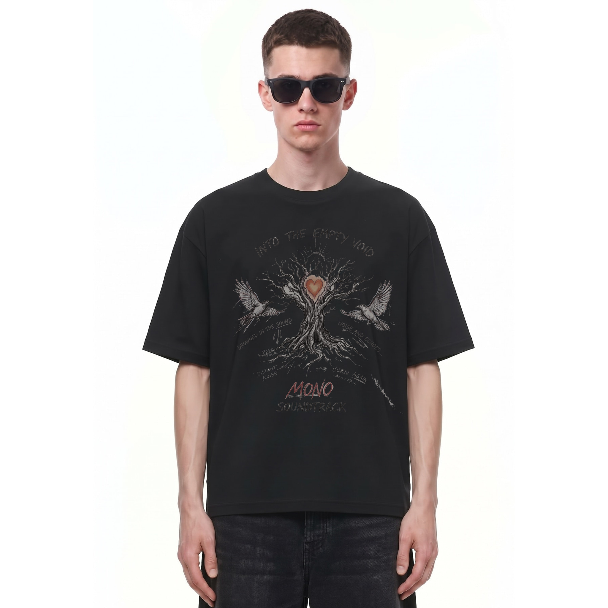 Mono Soundtrack Void Graphic Tee — Cover · Black