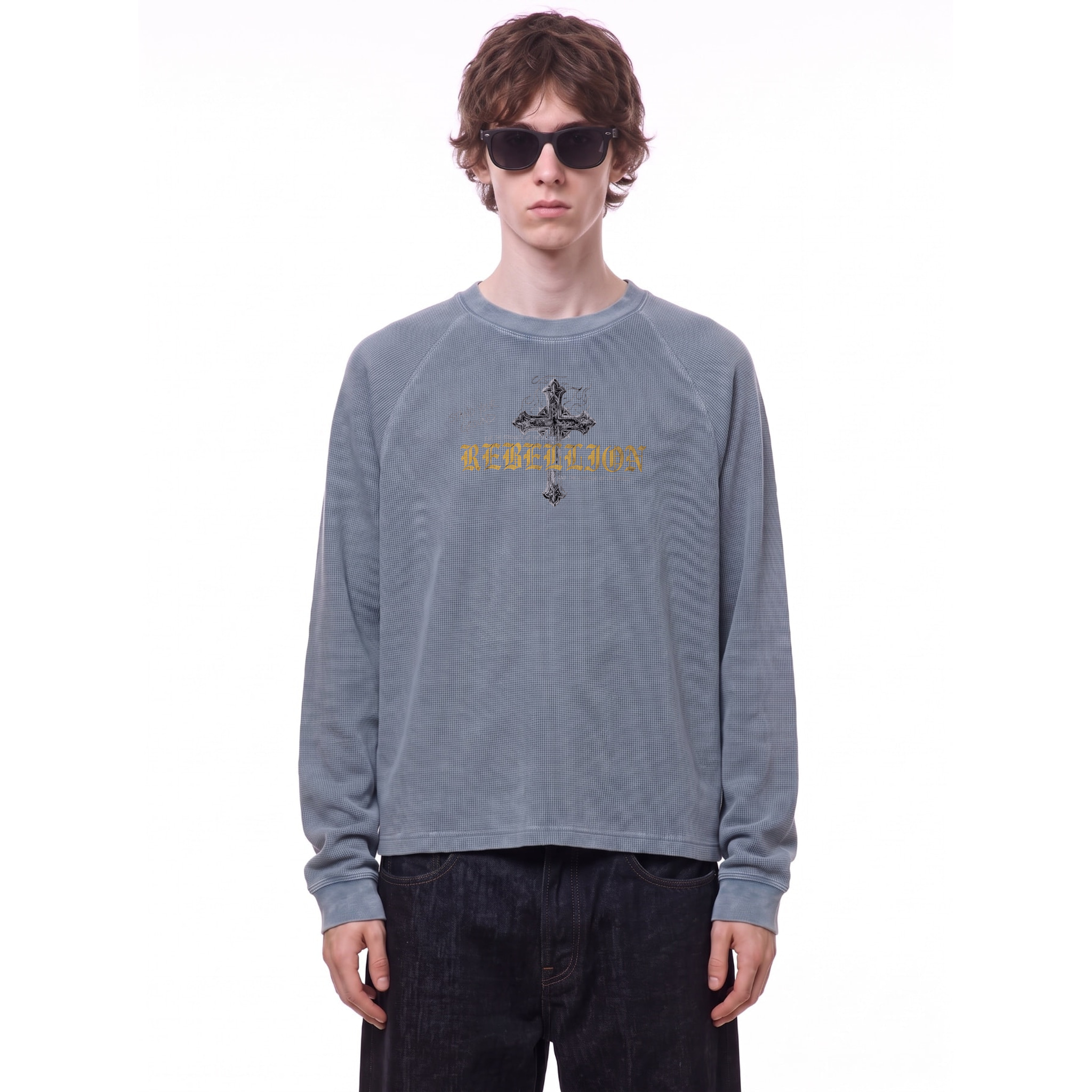 Rebelion Gothic Cross Long Sleeve — Cover · Black